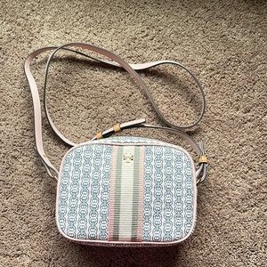 Tory Burch Gemini link canvas mini bag